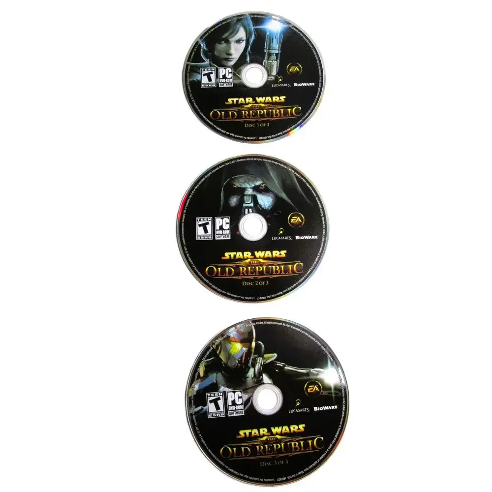 Electronic Arts Star Wars: The Old Republic (PC, 2011) 3‑Disc Set MMORPG Rated T
